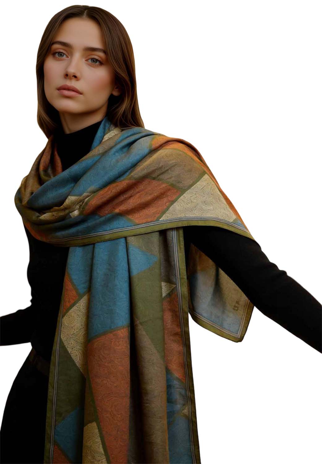 xyueanlo CC-013 Color Canvas Scarf - View 1